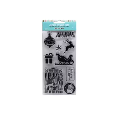 SET IBI CRAFT SELLO SILICONADO CRISTAL NAVIDAD 2 - comprar online