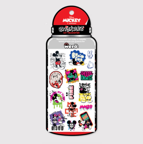 STICKERS DE VINILO UV TRANSFER WERO MICKEY Y AMIGOS - comprar online