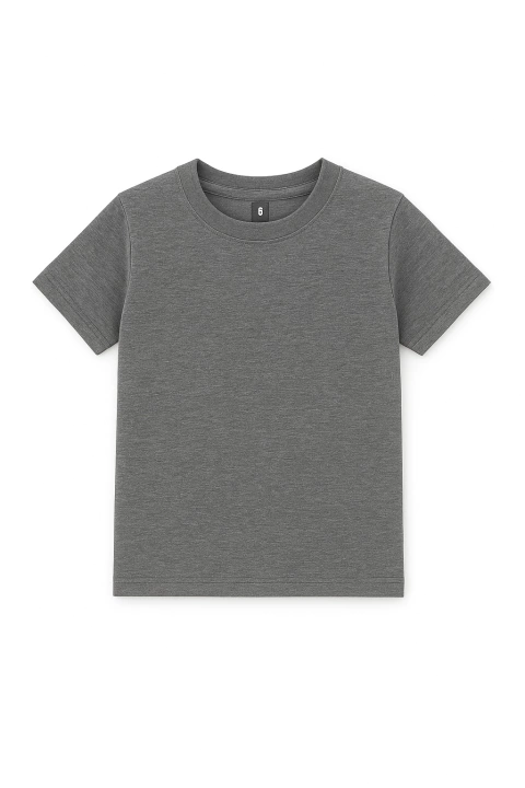 Remera Clasica Gris Melange Medio (25%) - comprar online