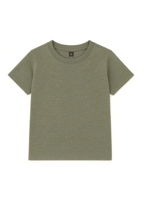 Remera Clasica Unisex Verde Militar Melange - comprar online