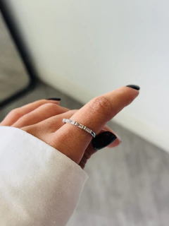 Anel pedra transparente lele - comprar online