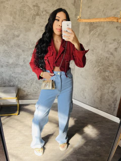 CALÇA JEANS CLARO CARGO