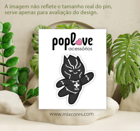 Pin - Zé Gotinha Pantera Negra
