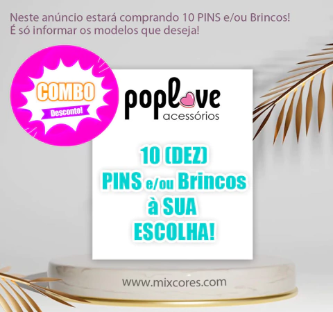 Combo - 10 Pins e/ou Brincos! - comprar online