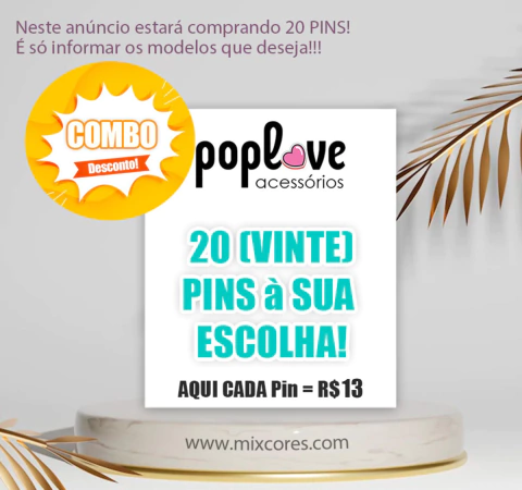Combo - 20 Pins e/ou Brincos! - comprar online