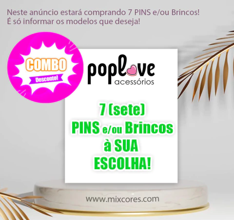 Combo - 7 Pins e/ou Brincos! - comprar online