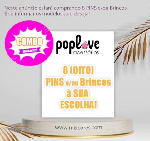 Combo - 8 Pins e/ou Brincos! - comprar online