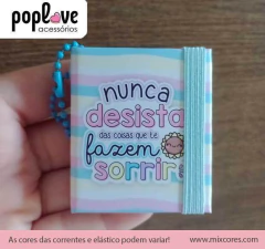 Chaveirinho com Bloquinho Adesivo - Nunca Desista - comprar online