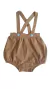 Jardineira Bebê Bloomer Chocolate - comprar online