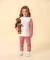 Pijama Infantil Pima Mr Cookie Pied de Poule Red - loja online
