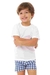 Camiseta Infantil Manga Curta Branco