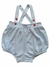 Macaquito Bebê Bloomer Algodão Pima Louise Azul - comprar online