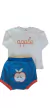 Conjunto Bebê Algodão Pima Muffin Apple Azul - comprar online
