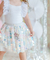 Saia Tutu Infantil Flores e Pastilhas