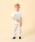Pijama Infantil Algodão Pima Mulberry Toile Jouy Marinho