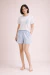 Pijama Feminino Algodão Pima Isadora Éclair Blue