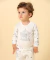 Pijama Bebê Algodão Pima Basics Toile Jouy Marinho - comprar online