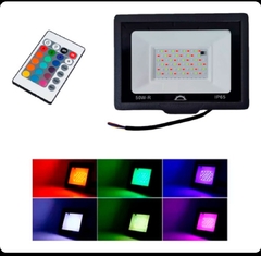 Reflector LED RGB 50w con control remoto Ss03 en internet