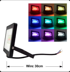 Reflector LED RGB 50w con control remoto Ss03