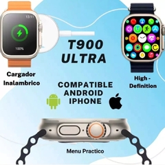 reloj smartwatch tactil t900 ultra malla naranja en internet