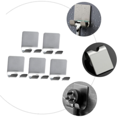 Gancho con Encastre Metalico Adhesivo - The otto store