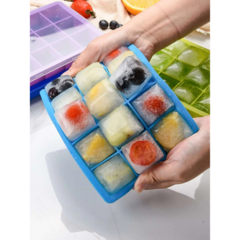 Cubetera de Silicona con Tapa 15 Cubitos - The otto store