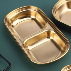 Plato para Aderezos Rectangular Acero Inoxidable - The otto store