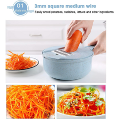 Cortador de verduras + colador con cuchillas intercambiables - The otto store