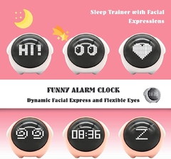Reloj/Despetador Interactivo Mascota Rosa - The otto store