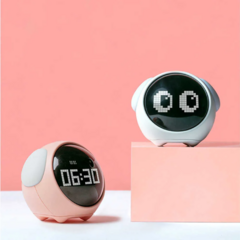 Reloj/Despetador Interactivo Mascota Blanco