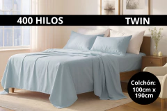 JUEGO DE SÁBANAS TWIN 400 HILOS
