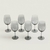 SET X 6 COPAS MIRROR RAYAS