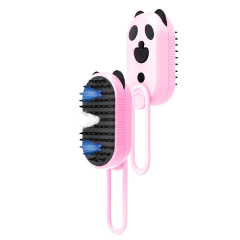Cepillo UV a Vapor con Mango- Panda Rosa