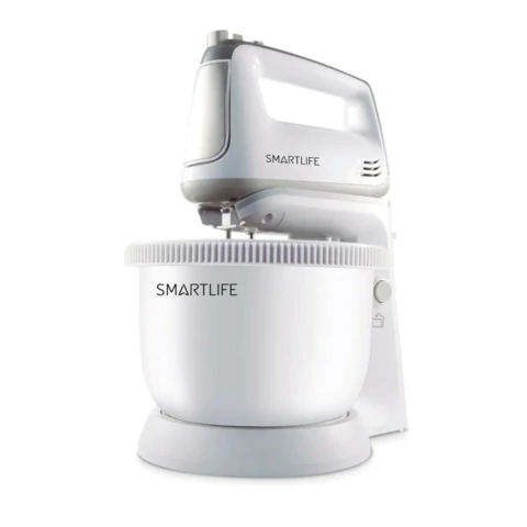 SMARTLIFE Batidora de Mano con pie 2 en 1 - 5 velocidades - HM5035PN - Blanco