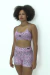 Short Cós Reto Oncinha White/Pink - CAROLS