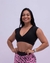 Top manguinha V black