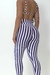 Legging Cós Reto Duplo Off White/Blue na internet