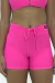 Short Cadarço Rosa Blush - comprar online