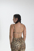 Top Meg Animal Print Bege na internet