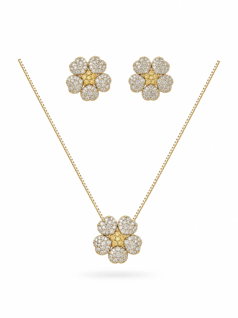 Conjunto Flor - Cravejado