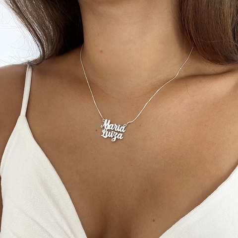 Colar com Nome em Prata 925 – Modelo Maria Luiza ( Colar a pronta entrega) - comprar online