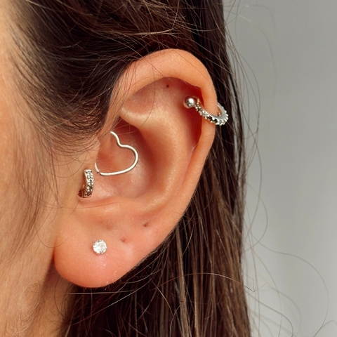 Brinco Prata Ponto de Luz P Prata 925 - comprar online