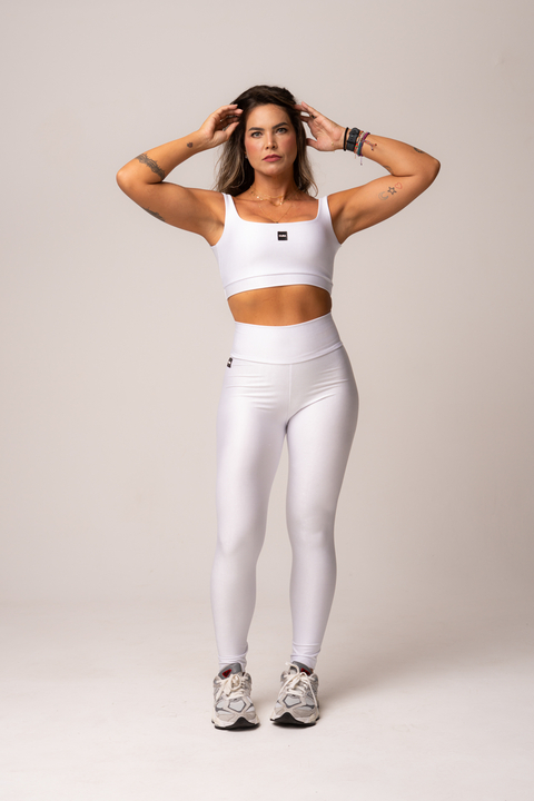 Legging Shine Lunar Branca - comprar online