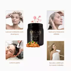 Imagen de CREMA CAPILAR ARGAN 1KG + CREMA PARA PEINAR ANTIFRIZZ DE REGALO