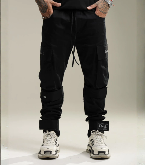 CALÇA JOGGER VELCRO BLACK