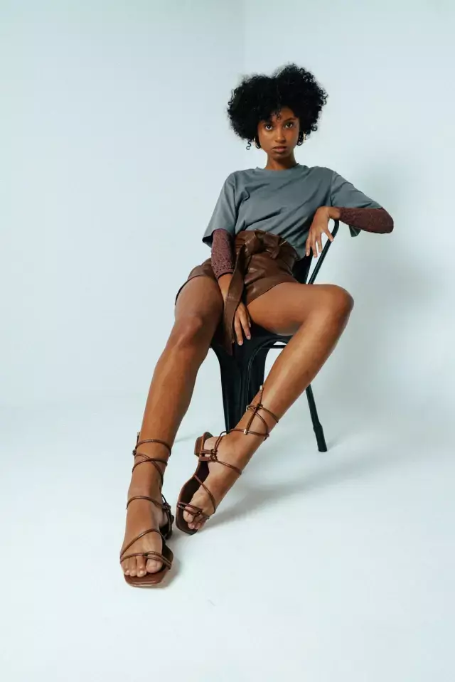 Rasteira Cozumel Marrom