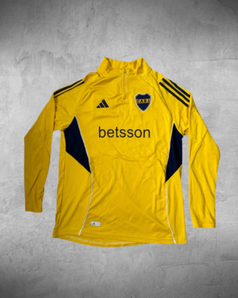 BUZO MEDIO CIERRE BOCA AMARILLO - comprar online