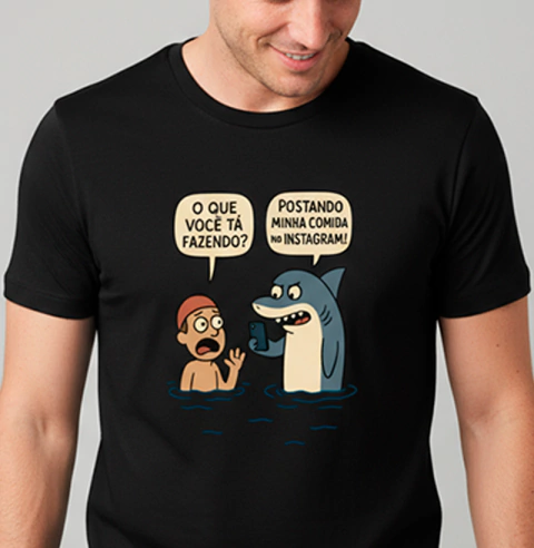 Camiseta Tubarão Foodgram