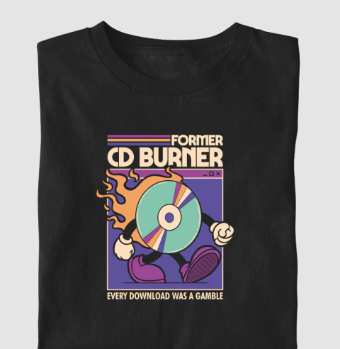 Camiseta Infantil Former CD Burner