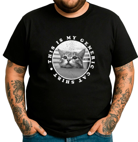 Camiseta Genérica de Gato